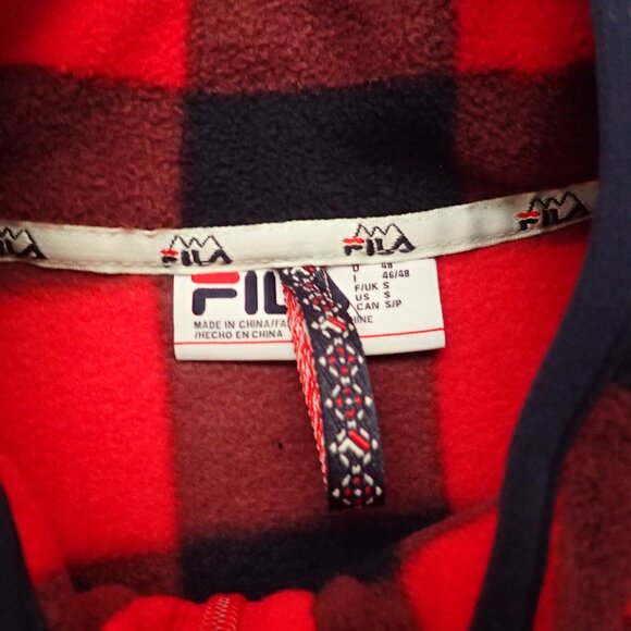 Fila Mens Woodlands Micro Fleece Lumber Jacket Checkered Flannel - Picture 8 of 8